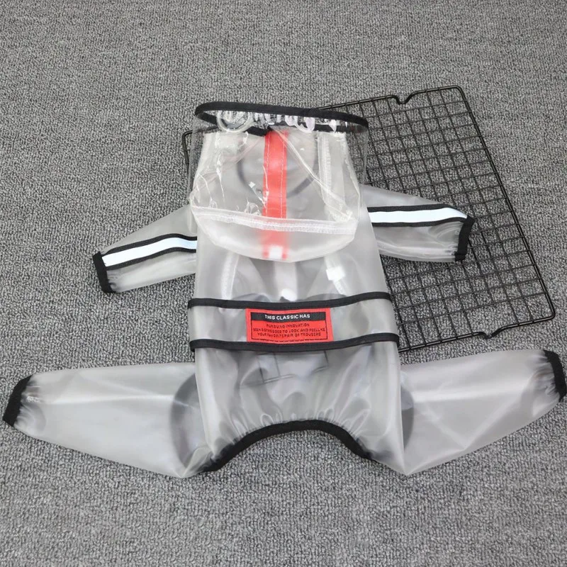 Dog Raincoat Dog Clothes Transparent Raincoat Light Waterproof Coat for Dogs Pet Cloak Small Dogs Cat Chihuahua Teddy Jumpsuit - Image 3
