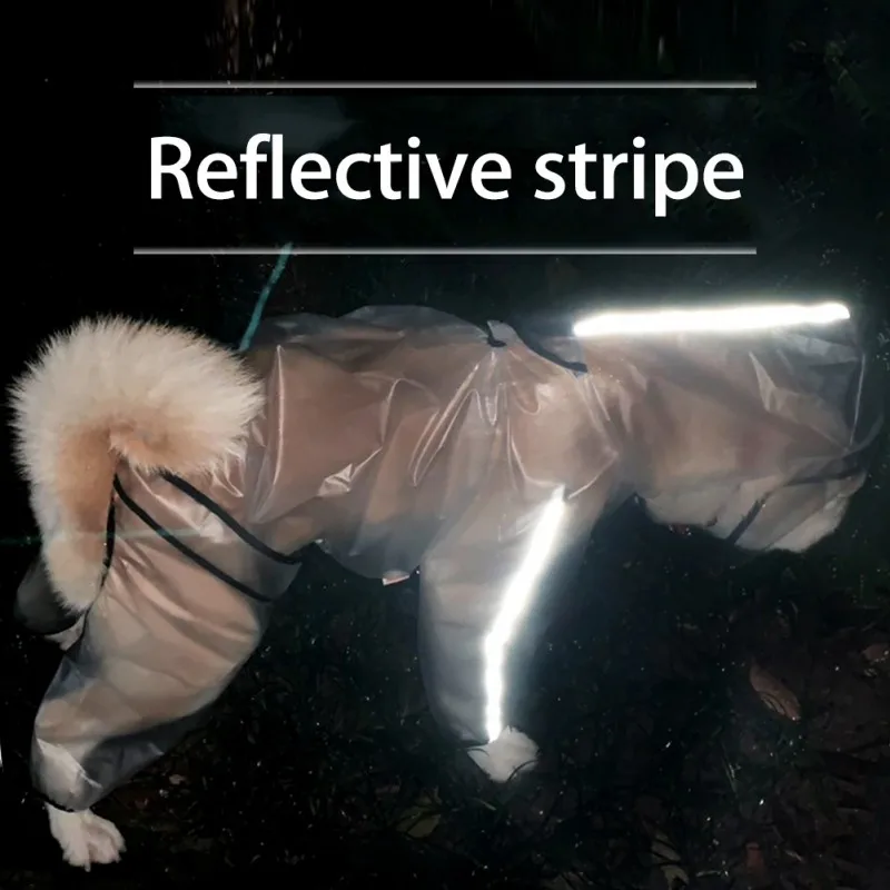 Dog Raincoat Dog Clothes Transparent Raincoat Light Waterproof Coat for Dogs Pet Cloak Small Dogs Cat Chihuahua Teddy Jumpsuit - Image 6