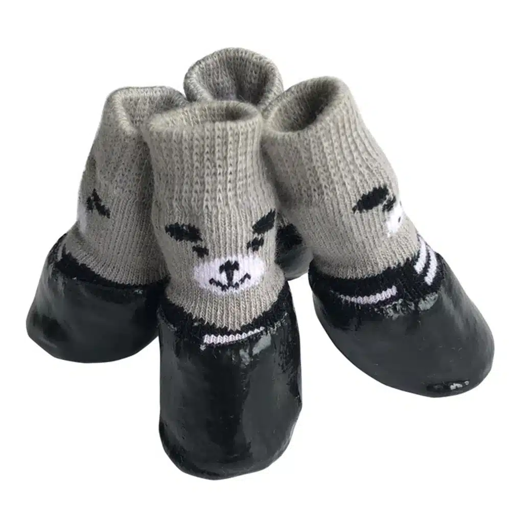 Pet Outdoor Waterproof Anti Slip Rain Shoes (2Pairs) - Image 7