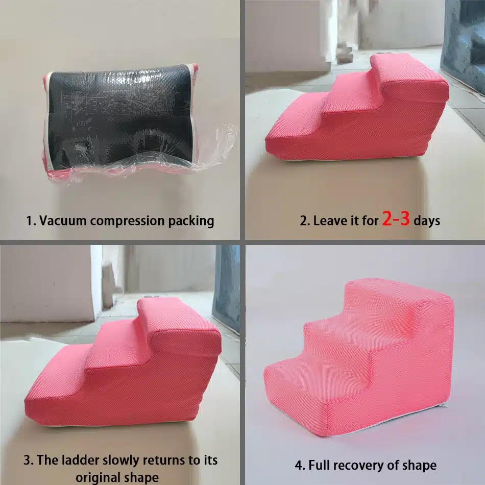 Stairs for Dog Pet 4 Steps Stairs for Small Dog Cat Pet Stairs Puppy Supplies Dog Ladder Ramp Anti-slip Removable - Image 5