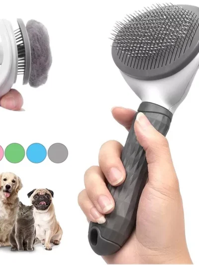 Pet Dog Brush Cat Comb Self Cleaning Pet Hair Remover Brush For Dogs Cats Grooming Tools Pets Dematting Comb Dogs Accessories