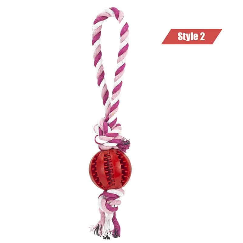 Dog Toys Treat Balls Chewing Bite Resistant Toys Pet Tooth Cleaning - Image 2