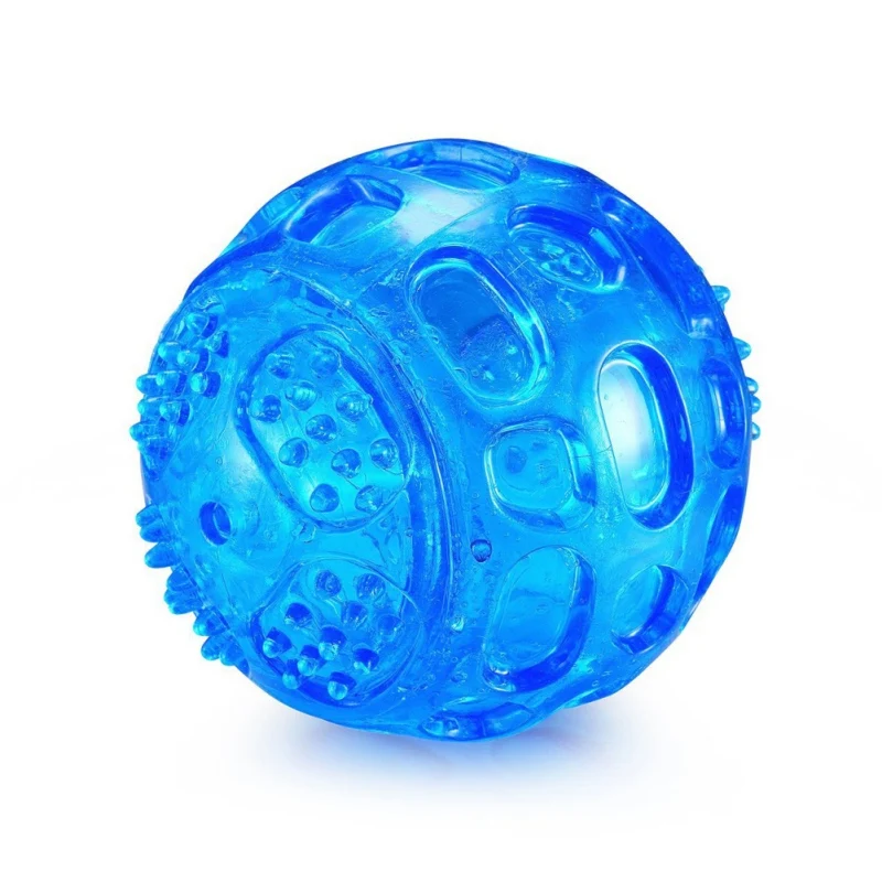 Pet Ball Toys for Dog Cat Puppy Sounding Toy Squeaky Tooth Cleaning Ball Pet Teeth Chew Rubber Toy Pet Dental Care Accessories - Image 4