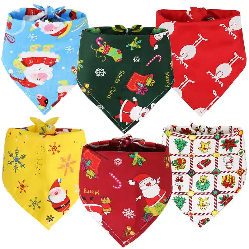 Christmas Triangle Dog and Cat Scarf