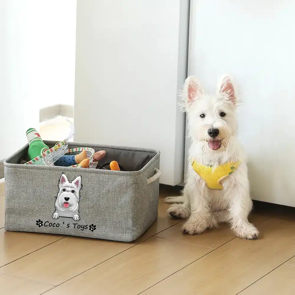 Personalized Dog Toy Basket - Image 5