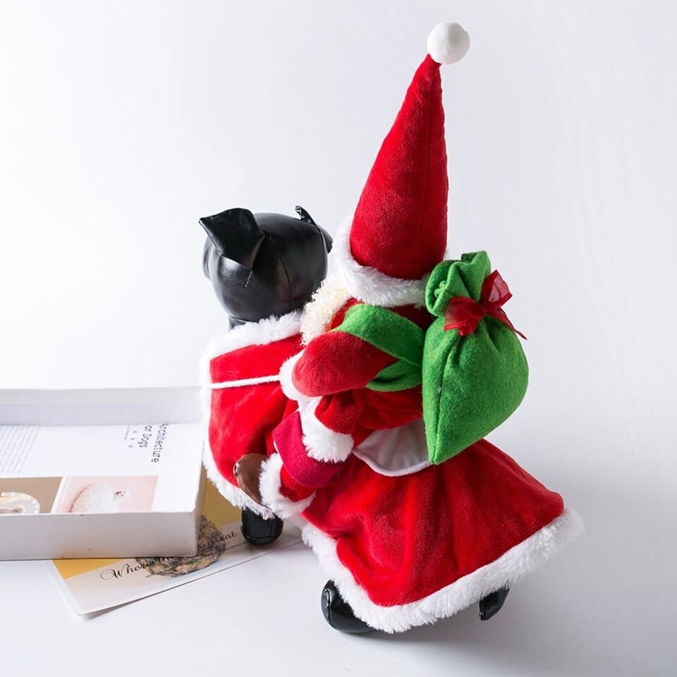 Santa Clause Riding on Dog Costume - Image 6