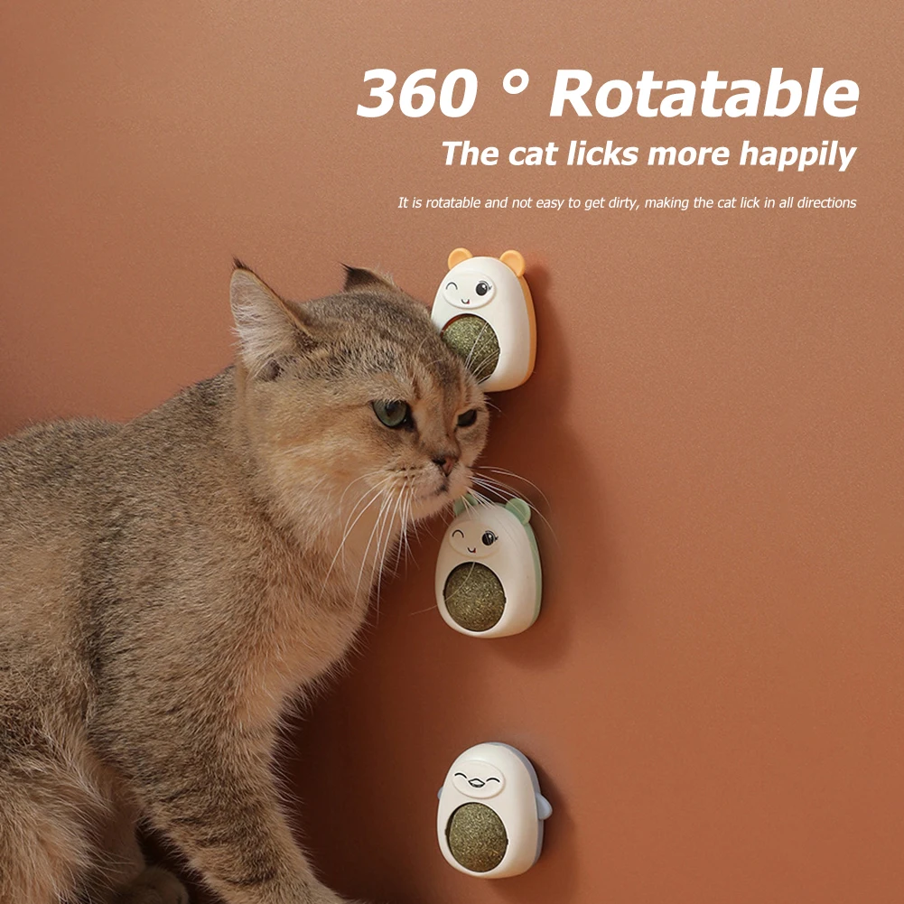 Plastic Catnip Ball Natural Safe Cats Catnip Balls Toy with Transparent Cover Cats Teeth Cleaning Catnip for Pet Treats Supplies - Image 2