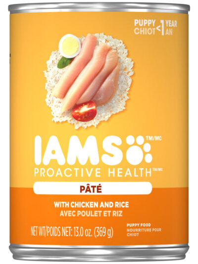IAMS Proactive Health PatÃ© Puppy Wet Dog Food Pate w/Chicken & Rice 13.2oz