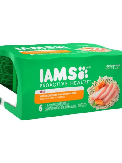 IAMS Proactive Health PatÃ© Adult Wet Dog Food Pate w/Chicken & Rice 13oz 6pk