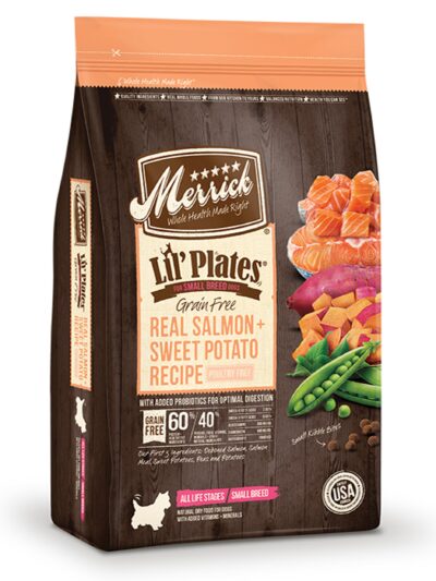 Merrick Lil Plates Grain Free Real Salmon And Sweet Potatoes Recipe 12 Lbs