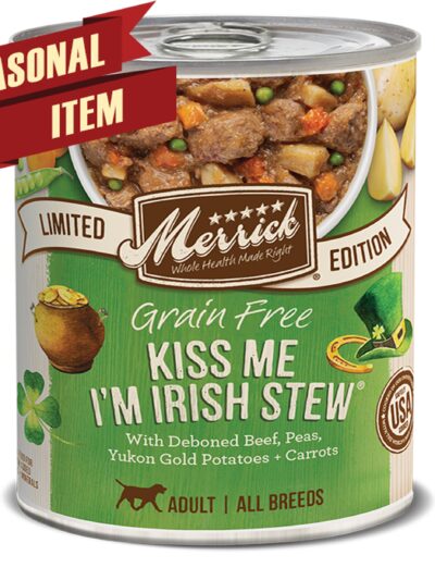 Merrick Dog Seasonal Kiss Me IM Irish 12.7oz. (Case of 12)