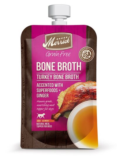 Merrick Dog Bone Broth Grain Free Turkey 7oz. (Case Of 14)