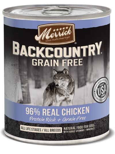 Merrick Dog Backcountry Grain Gree 96% Chicken 12.7oz. (Case of 12)