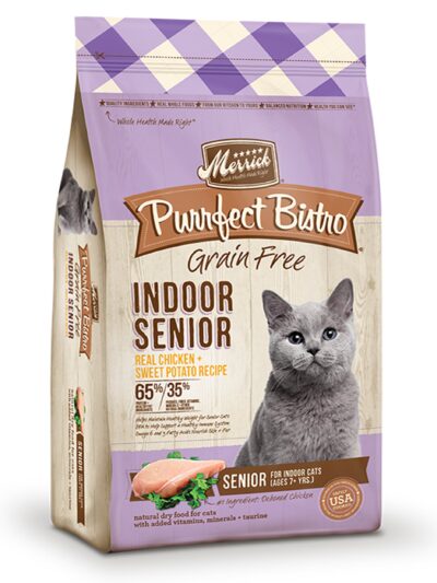 Merrick Purrfect Bistro Indoor Senior Recipe 4Lb
