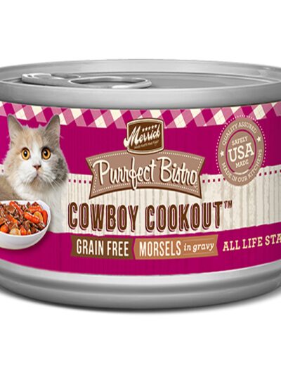 MERRICK CAT PURRFECT BISTRO GRAIN FREE COWBOY COOKOUT 3oz. (Case of 24)
