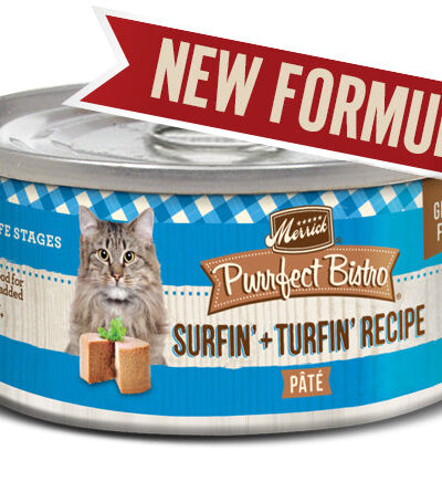 Merrick Cat Purrfect Bistro Surf & Turf 3oz. (Case of 24)