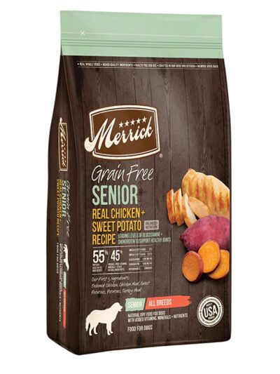 Merrick Dog Grain Free Senior Chicken And Sweet Potato 22Lb