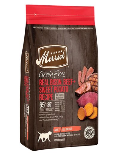 Merrick Dog Grain Free Bison Beef And Sweet Potato 22Lb