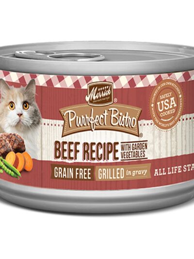Merrick Cat Purrfect Bistro Grilled Beef and Vegetable 3oz. (Case of 24)
