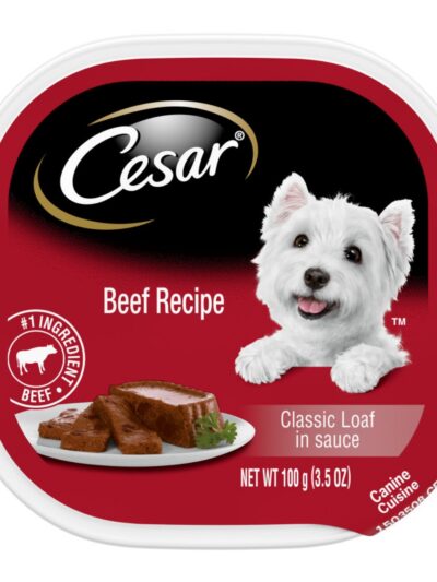 Cesar Classic Loaf in Sauce Adult Wet Dog Food Beef 3.5oz 24pk