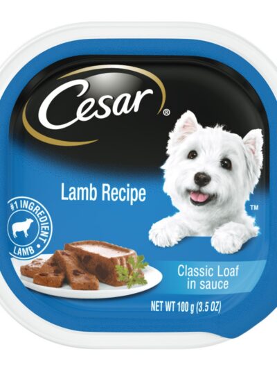 Cesar Classic Loaf in Sauce Adult Wet Dog Food Lamb 3.5oz 24pk