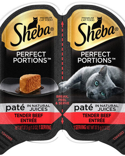 Sheba Perfect Portions Pate Wet Cat Food Teder Beef 2.6oz