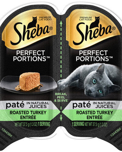 Sheba Perfect Portions Pate Wet Cat Food Roasted Turkey 2.6oz