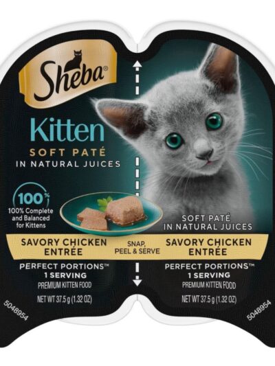 Sheba Perfect Portions Soft Pate Wet Kitten Food Savory Chicken 2.65oz
