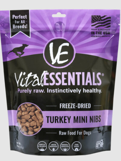 Vital Essentials Freeze Dried Turkey Mini Nibs 1 Lb