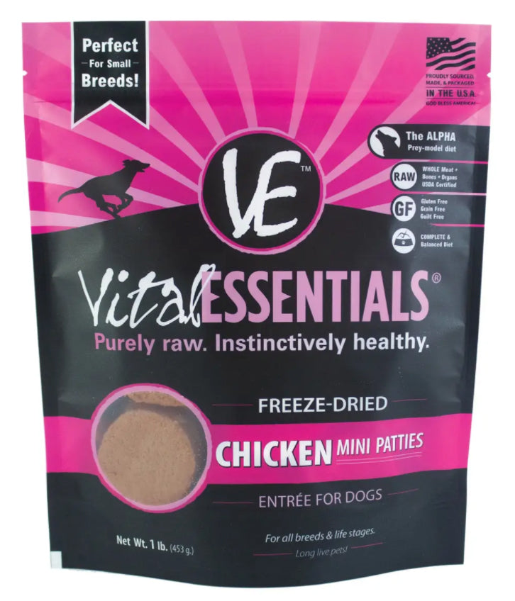 Vital Essentials Freeze Dried Chicken for Dogs 16 oz