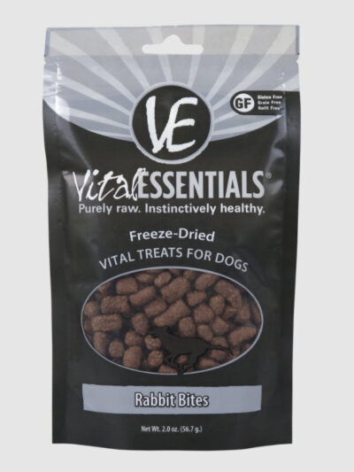 Vital Essentials Dog Freeze-Dried Rabbit Bites Treat 2oz.