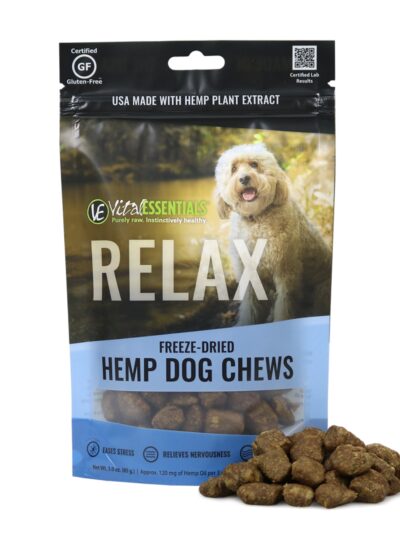 Vital Essentials Relax Freeze-Dried Hemp Chews For Dogs, 3oz.