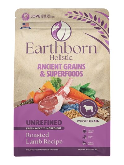 Earthborn Dog Unrefined Ancient Grains Lamb 4Lb
