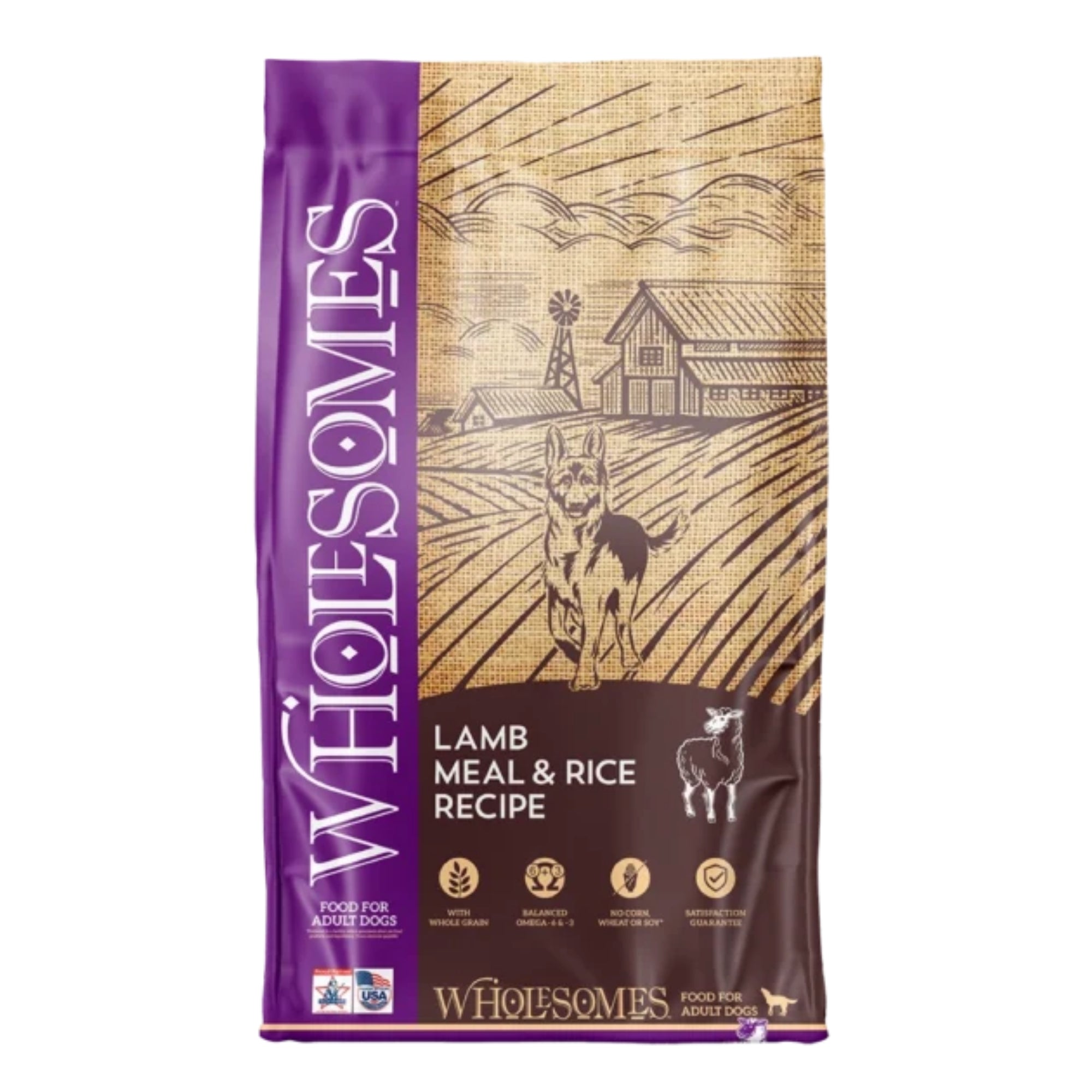 Wholesomes Sensitive Skin And Stomach Dry Dog Food Lamb 30lb