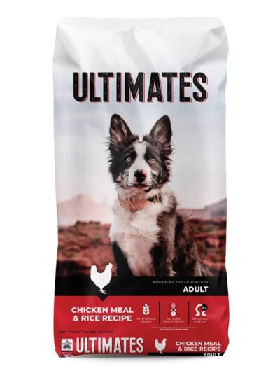 Ultimates Dry Dog Food Chicken Meal & Rice 28lb