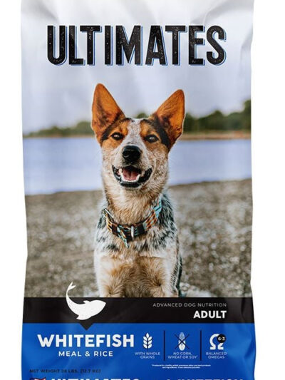 Ultimates Dry Dog Food Whitefish Meal & Rice 28lb