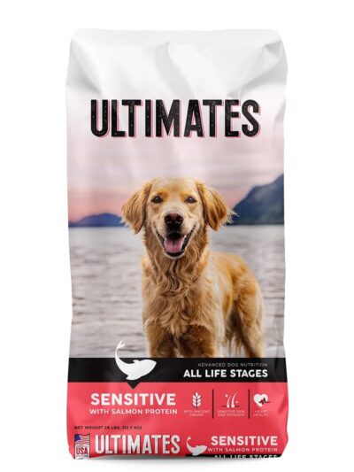 Ultimates Sensitive Dry Dog Food Salmon 28lb