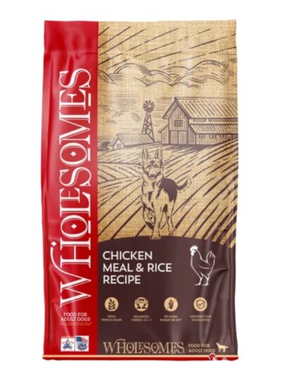 Wholesomes Dry Dog Food Chicken Meal & Rice 40lb