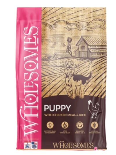 Wholesomes Puppy Dry Dog Food Chicken Meal & Rice 16.5lb