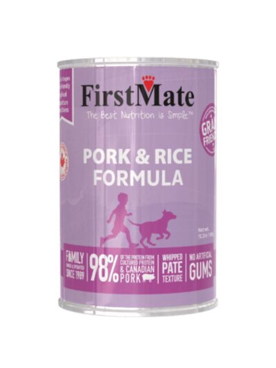 Firstmate Dog Limited Ingredient Pork Rice 12.2Oz 12 Pack