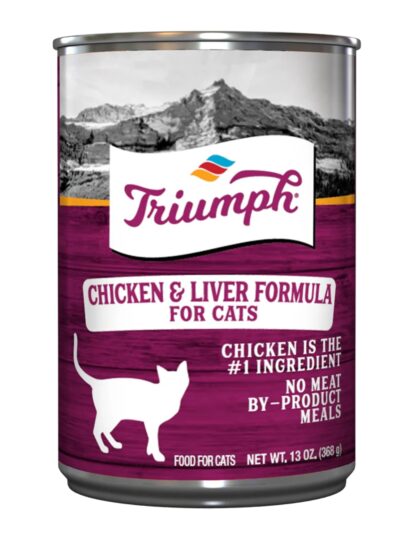 Triumph Canned Cat Food Chicken/Liver 13oz. (Case of 12)