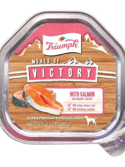 Victory Wet Cup Dog Food Salmon 3.5oz. (Case of 15)