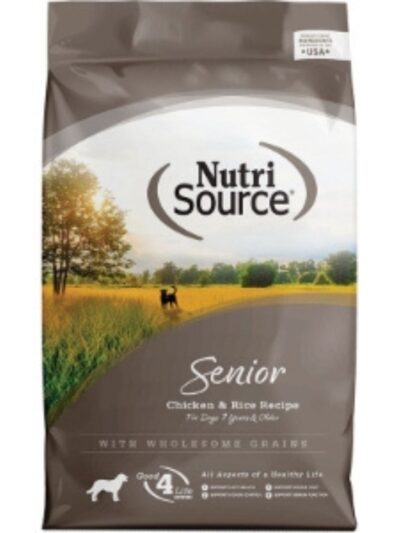 NutriSource Senior Dry Dog Food Chicken & Rice 4lb