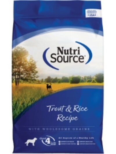NutriSource Dry Dog Food Trout & Rice 12lb