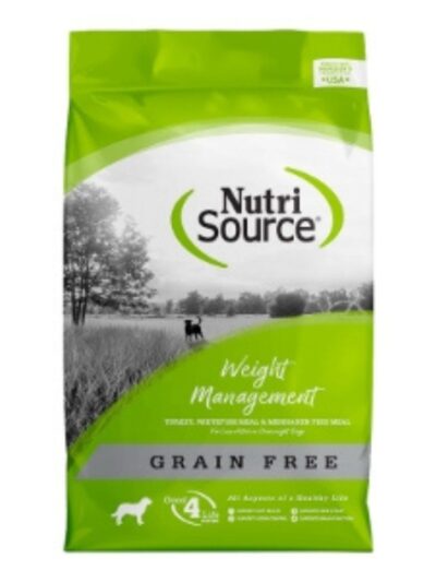 NutriSource Weight Management Grain Free Dry Dog Food Turkey 12lb