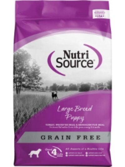 NutriSource Large Breed Puppy Grain Free Dry Dog Food Turkey 4lb