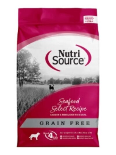 NutriSource Select Recipe Grain Free Dry Dog Food Seafood Select 4lb