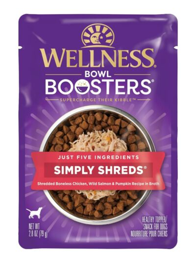 Wellness Bowl Boosters Simply Shreds 2.8oz. Chicken Salmon Shred (Case of 12)