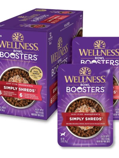 Wellness Bowl Boosters Simply Shreds 2.8oz. Chicken Variety Pack (Case of 12)