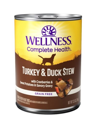 Wellness Dog Complete Health Stew Turkey Duck Sweet Potato Cranberries 12.5oz. (Case of 12)